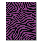 Vibrant Purple Zebra Stripes Rug