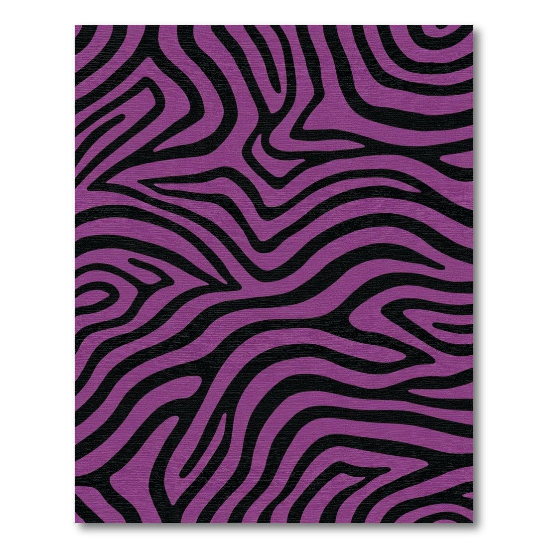 Vibrant Purple Zebra Stripes Rug