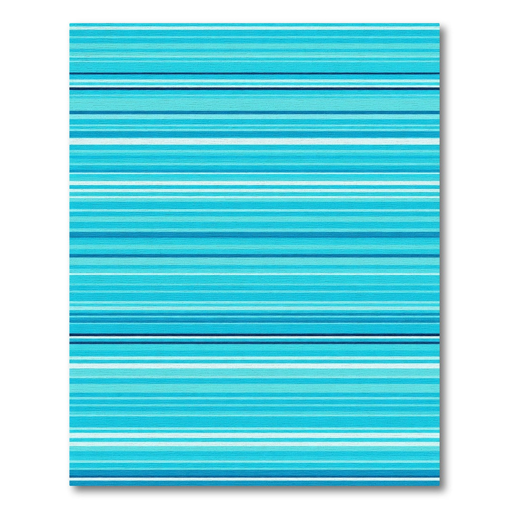 Coastal Blue Stripe Gradient Rug