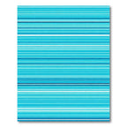 Coastal Blue Stripe Gradient Rug
