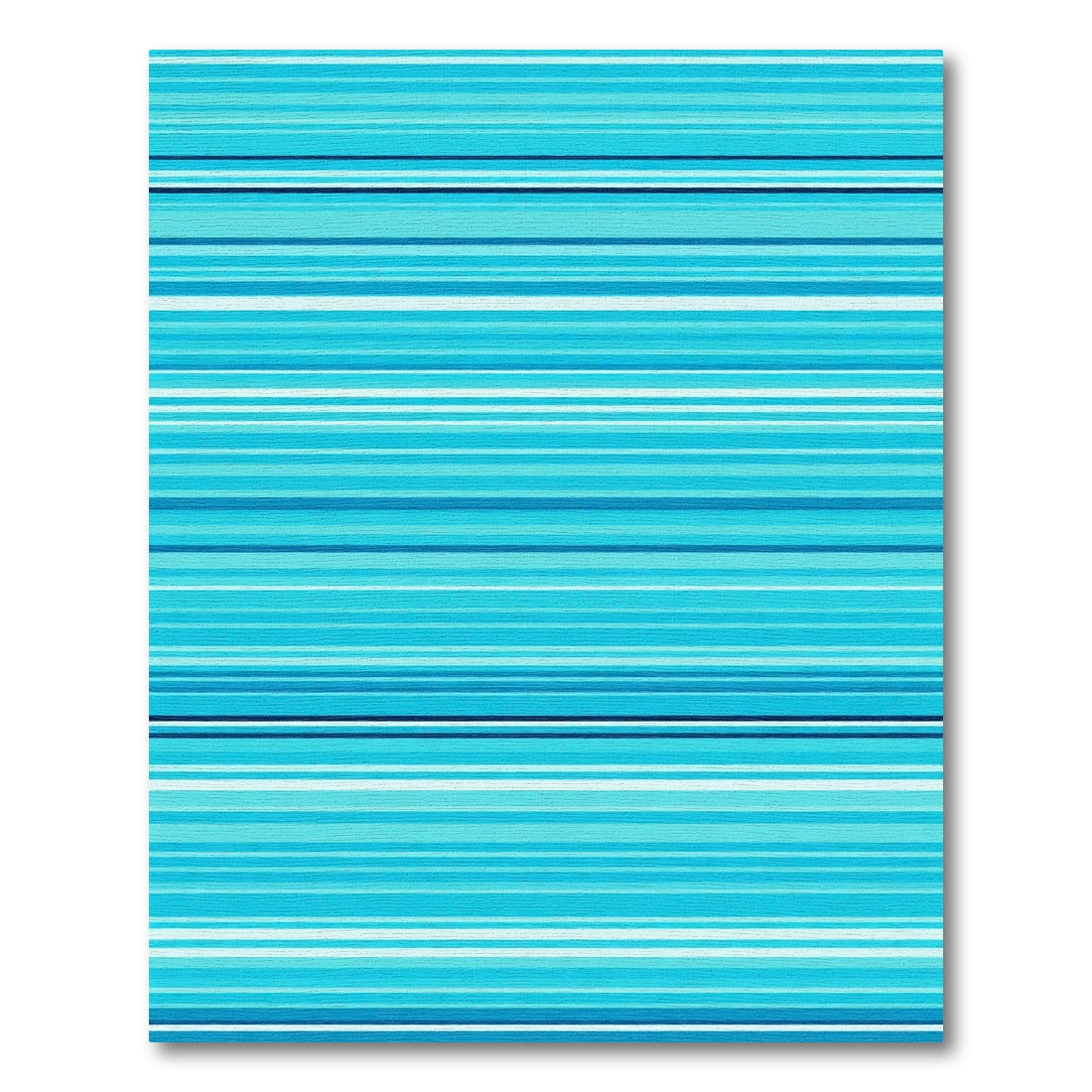 Coastal Blue Stripe Gradient Rug