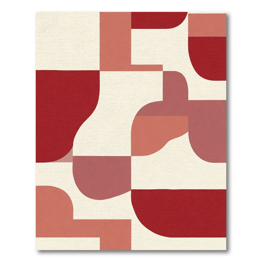 Color Block Mid Century Curves Rug