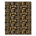 Orange Abstract Heads Seamless Pattern Rug