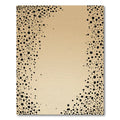 Sandy Beige Black Dot Border Rug