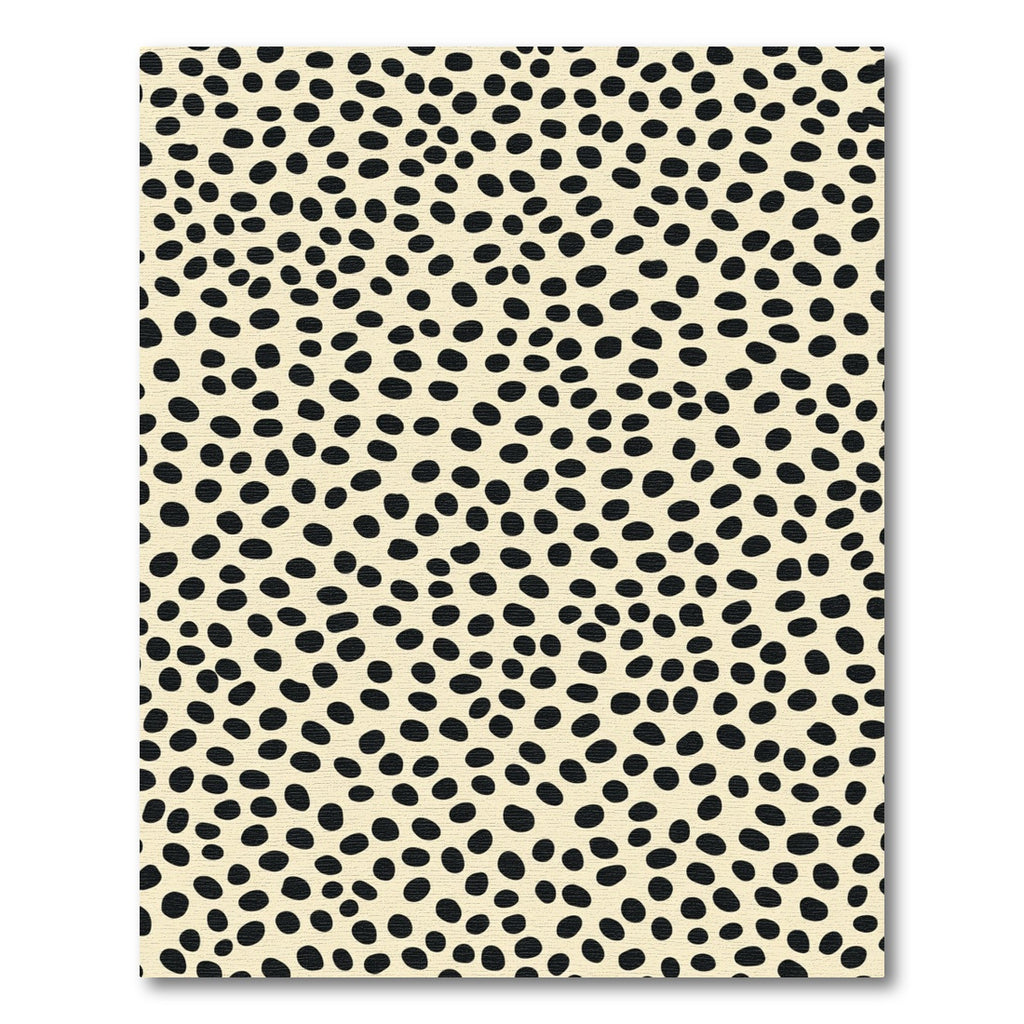 Cream Black Spots Scatter Rug