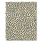 Cream Black Spots Scatter Rug
