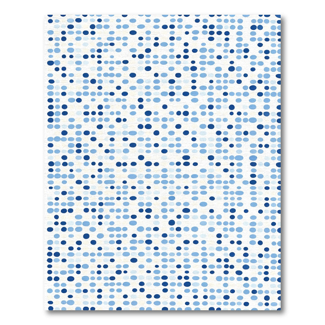 Various Blue Polka Dot Cluster Rug