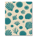 Teal Coral Marine Impressions Rug