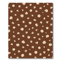 Brown Tan Scattered Abstract Spots Rug