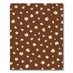 Brown Tan Scattered Abstract Spots Rug