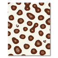 Organic Brown Cell Medallions Rug