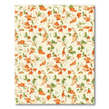Orange and Green Whimsical Floral Vines Rug