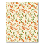 Orange and Green Whimsical Floral Vines Rug