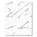 Pale Gray Abstract Fish Swirl Rug