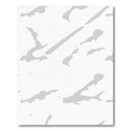Pale Gray Abstract Fish Swirl Rug