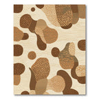 Earthy Organic Shapes Textile Rug