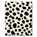 Black Cream Irregular Spots Rug