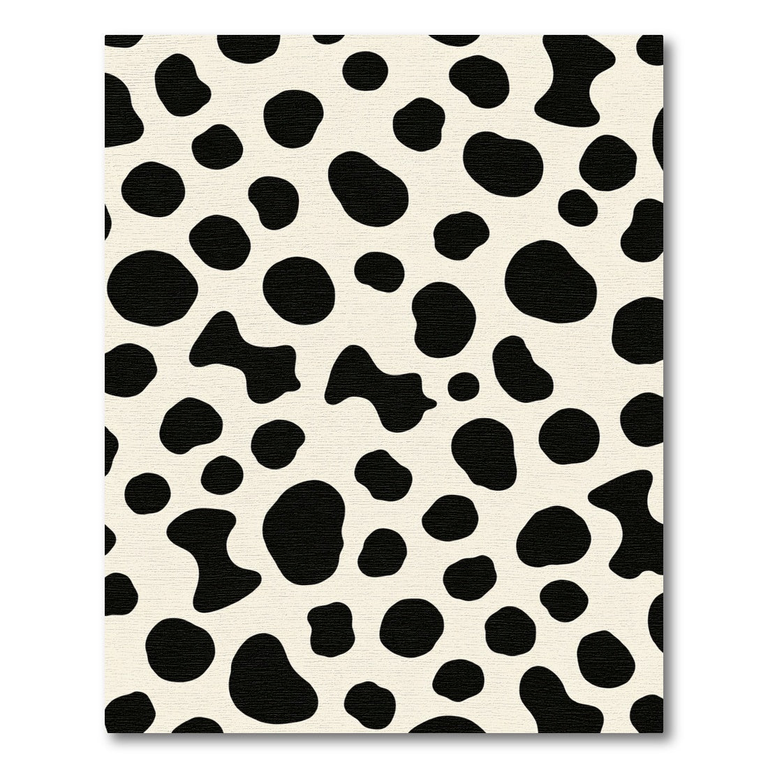 Black Cream Irregular Spots Rug
