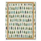 Green Pine Tree Forest Repeating Pattern Rug