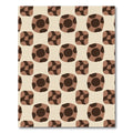 Chocolate Swirl Dot Arrangement Rug