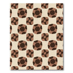 Chocolate Swirl Dot Arrangement Rug