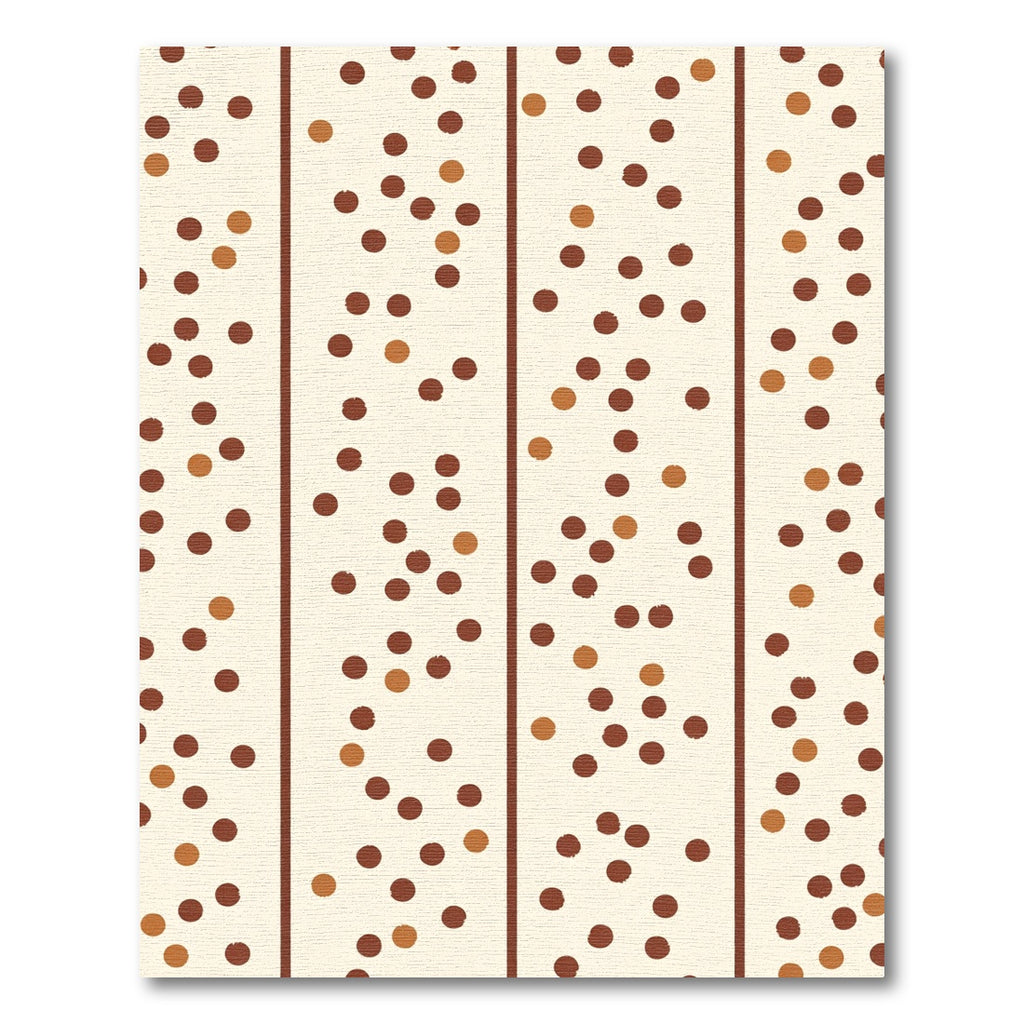 Brown and Tan Scattered Dots Rug