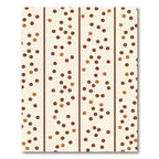 Brown and Tan Scattered Dots Rug