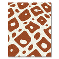 Terracotta Tan Abstract Spots Rug