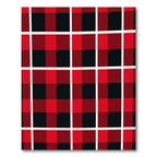 Red Black Buffalo Check Grid Rug