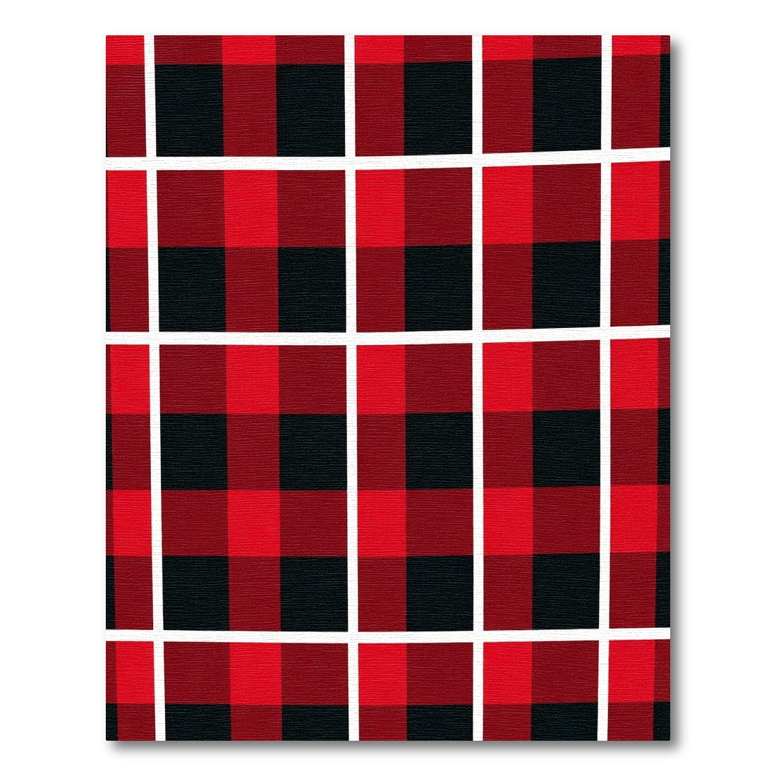 Red Black Buffalo Check Grid Rug