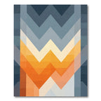Sunset Graduated Chevron Rug