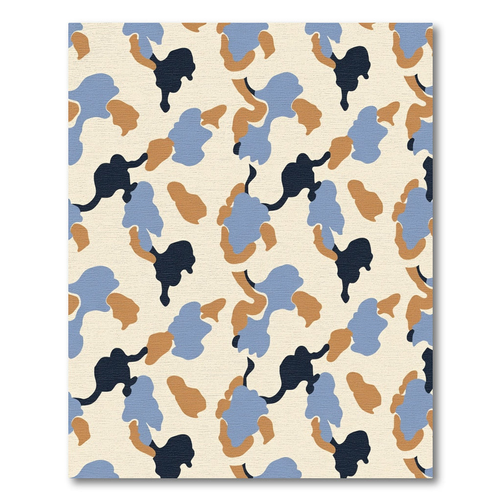 Woodland Camouflage Shapes Rug