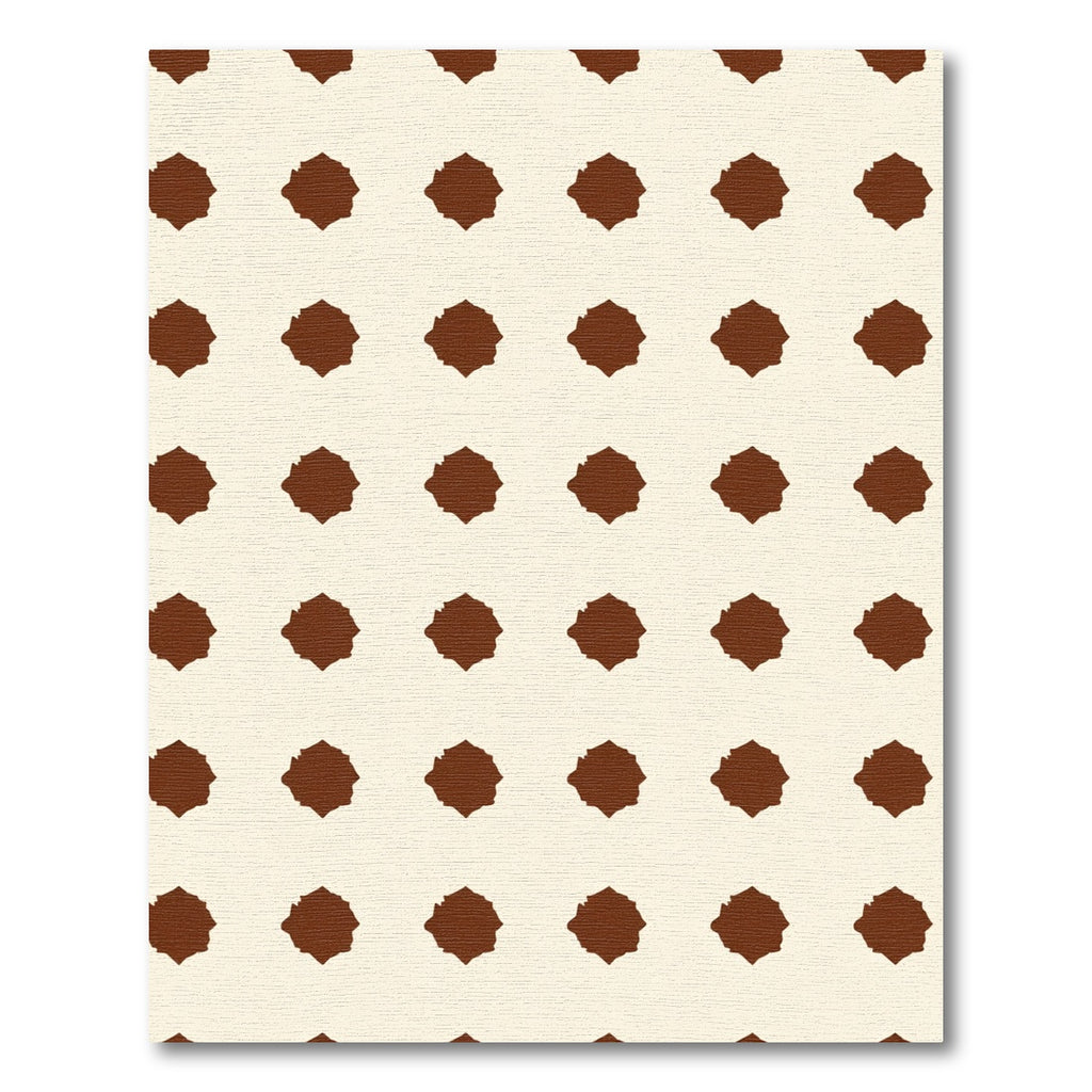 Classic Brown Spoke Repeat Rug