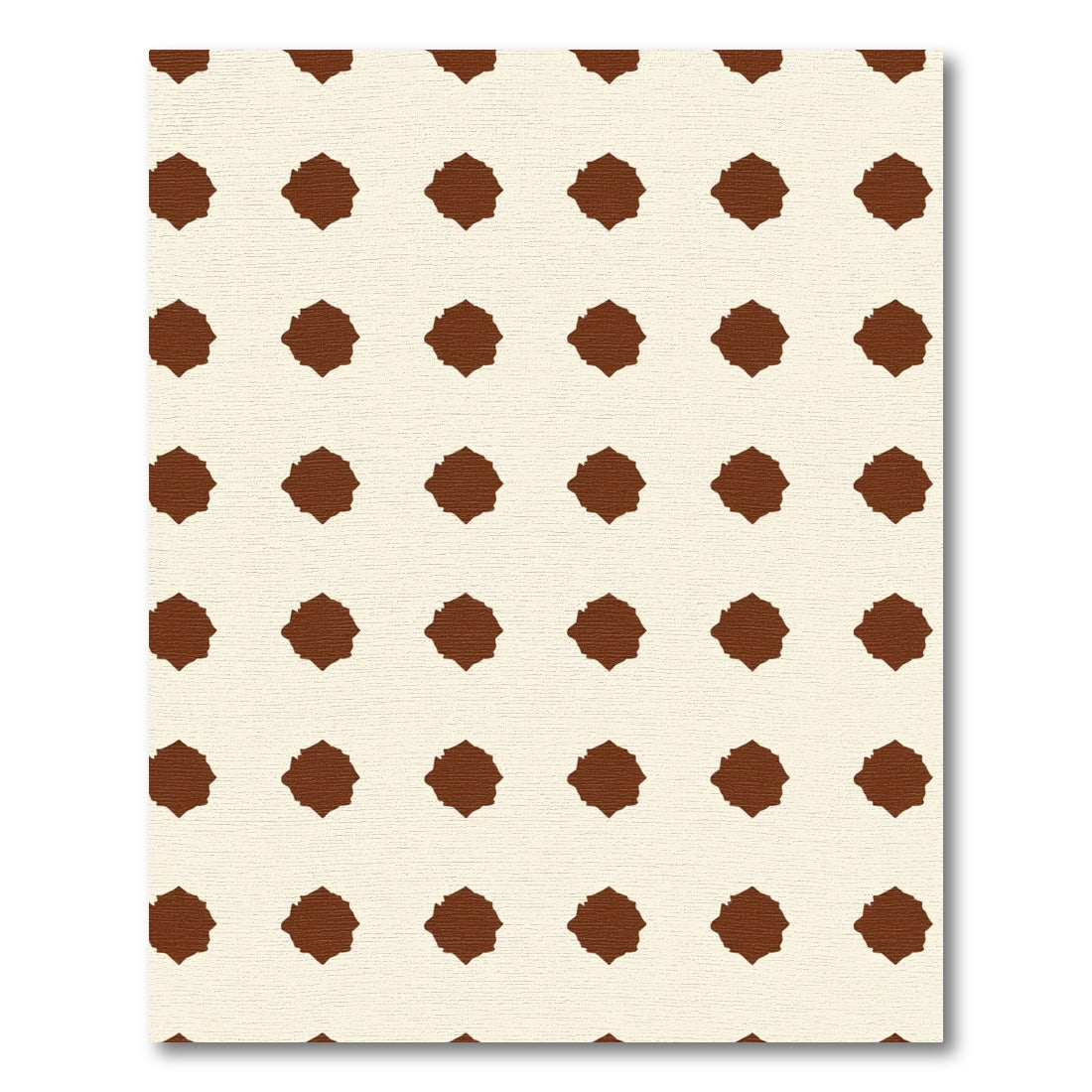 Classic Brown Spoke Repeat Rug