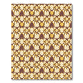 Ornate Ochre Geometric Floral Rug