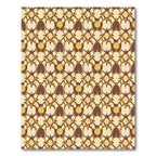 Ornate Ochre Geometric Floral Rug