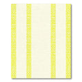 Lemon Yellow Textured Stripe Rug