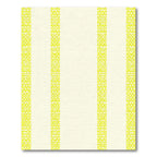 Lemon Yellow Textured Stripe Rug