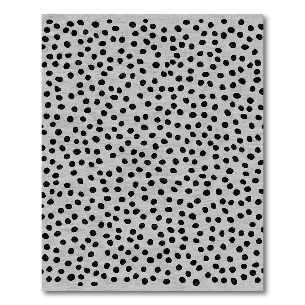 Black Polka Dot Scatter Rug