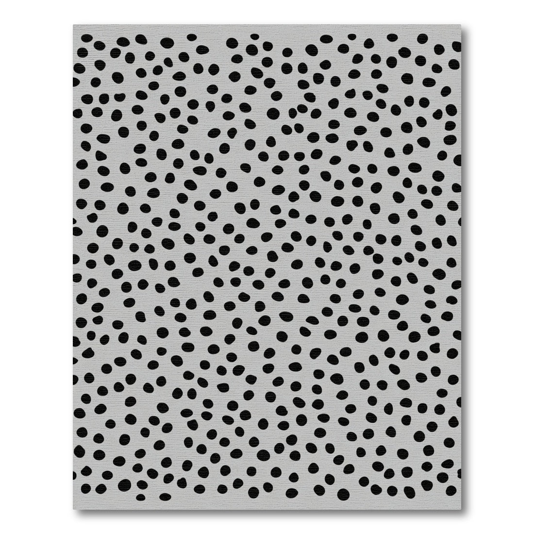 Black Polka Dot Scatter Rug
