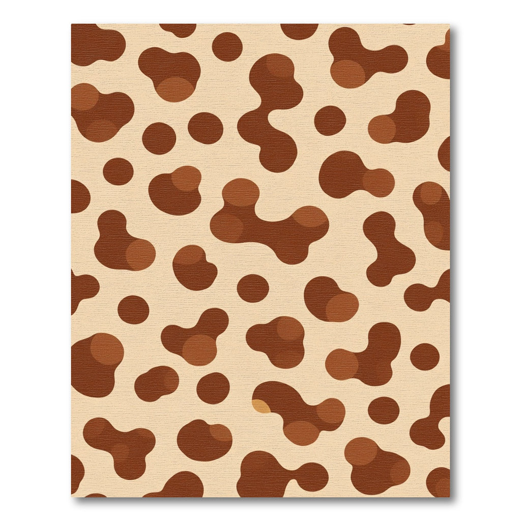 Brown Blob Spotty Terrain Rug
