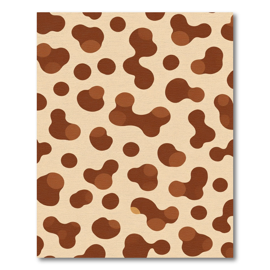 Brown Blob Spotty Terrain Rug