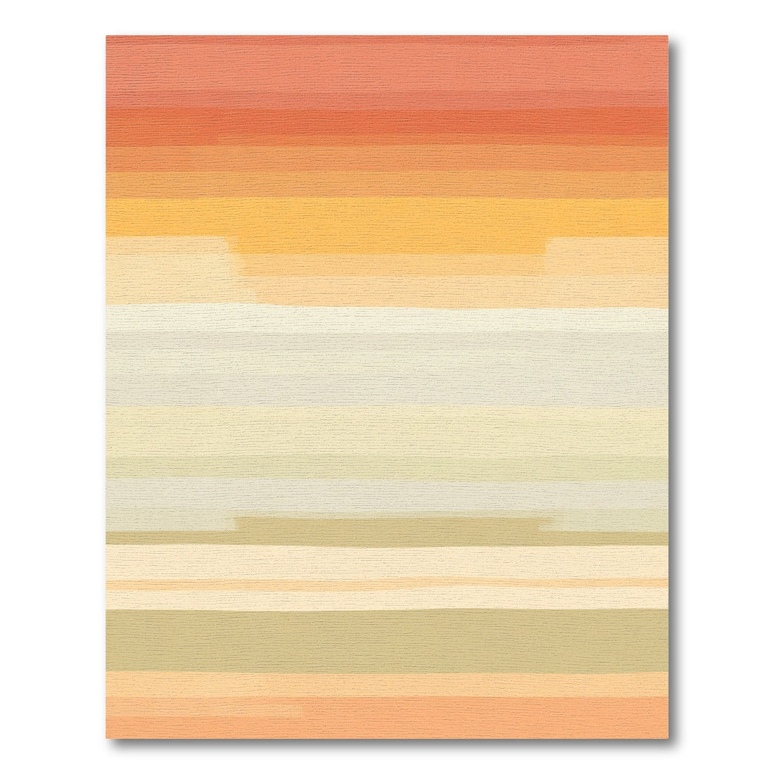 Sunset Hues Horizontal Stripe Gradient Rug