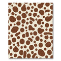 Brown And Cream Spotted Irregular Shapes Rug