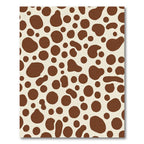 Brown And Cream Spotted Irregular Shapes Rug