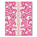 Vibrant Ivory Symmetric Floral Scroll Rug