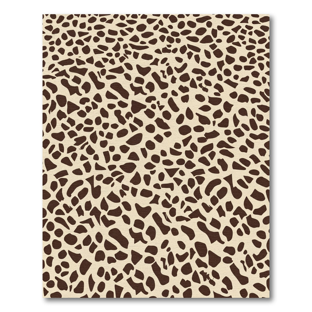 Cream Tan Abstract Spots Rug