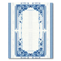 Blue White Floral Archway Rug