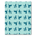 Teal Abstract Fauna Floral Accent Rug