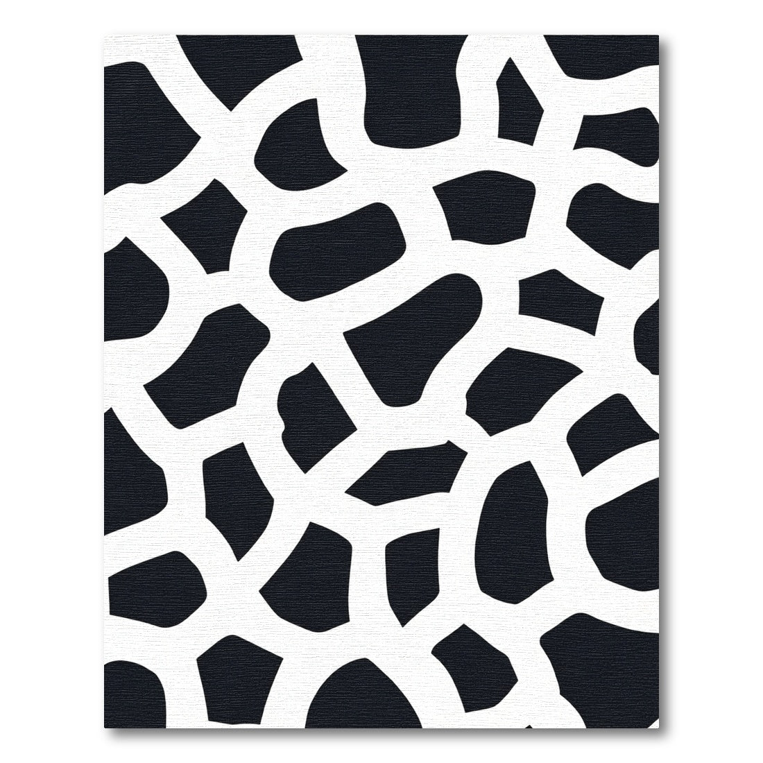 Black White Organic Connection Rug